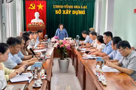 Giám sát công tác PCCC tại Sở Xây dựng và Sở Nông nghiệp và Môi trường