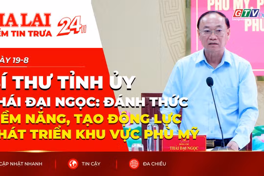 Điểm tin trưa - Bí thư Tỉnh ủy Thái Đại Ngọc: Đánh thức tiềm năng, tạo động lực phát triển khu vực Phù Mỹ