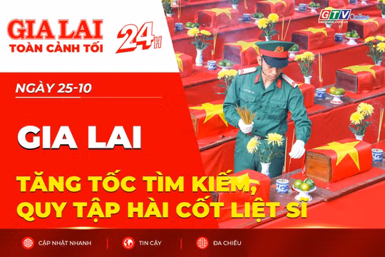 Toàn cảnh Gia Lai 24h: Tăng tốc tìm kiếm, quy tập hài cốt liệt sĩ