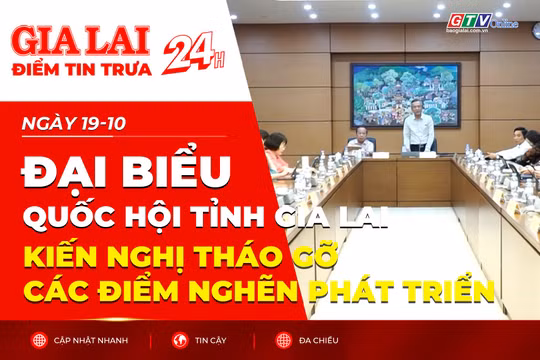Điểm tin trưa: Đại biểu Quốc hội tỉnh Gia Lai kiến nghị tháo gỡ các điểm nghẽn phát triển