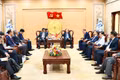 Bí thư Tỉnh ủy Thái Đại Ngọc tiếp xã giao Đại sứ đặc mệnh toàn quyền Nhật Bản tại Việt Nam