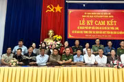 Ký kết kế hoạch phối hợp đảm bảo an ninh trật tự trên địa bàn xã Biển Hồ 