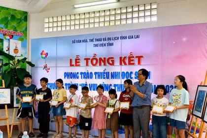 Thiếu nhi vui hè, thỏa sức khám phá tại Thư viện tỉnh Gia Lai