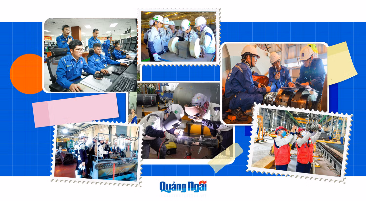Việc xây dựng, phát triển thành công Khu Kinh tế Dung Quất đã chuyển dịch cơ cấu lao động và giải quyết việc làm cho hàng chục nghìn lao động của tỉnh. Ảnh: PD