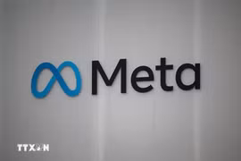 Biểu tượng của Tập đoàn Meta. Ảnh: AFP/TTXVN