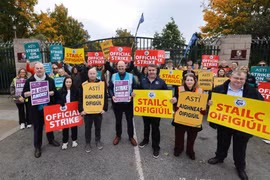 Đình công quy mô lớn làm gián đoạn trường học, bệnh viện tại Ireland