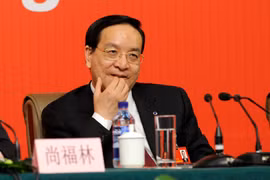 Ông Tưởng Siêu Lương thời làm Bí thư Đảng ủy kiêm Chủ tịch Ngân hàng Nông nghiệp Trung Quốc năm 2012. Ảnh: AFP