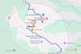 Bản đồ thị trấn Kenscoff nơi xảy ra vụ tấn công băng đảng. Ảnh: Google Maps
