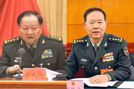 Truyền thông quân đội Trung Quốc nhấn mạnh xử lý những trường hợp vi phạm như ông Trương Hựu Hiệp và Lưu Chấn Lập là điều kiện để quân đội trở nên vững mạnh hơn. Ảnh: CCTV, Bộ Quốc phòng Trung Quốc