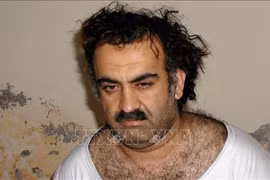 Kẻ chủ mưu vụ khủng bố ngày 11-9-2001 Khalid Sheikh Mohammed trong ảnh công bố hồi tháng 3-2003. Ảnh: AP/TTXVN