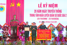 Trung tâm Huấn luyện Quân sự quốc gia 2 kỷ niệm 20 năm ngày thành lập
