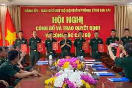 BĐBP tỉnh Gia Lai trao quyết định về công tác cán bộ